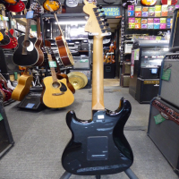 <p>Awesome stratocaster with black hardware, alnico pickups, and matching headstock.</p><p>Near mint condition.</p>