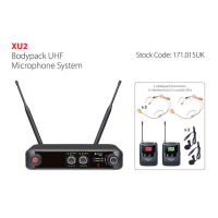 Pro-level features in a compact receiver with premium microphone transmitters.&nbsp;<br />Supplied as a half-width 1U rack receiver with 2&nbsp;<br />channels for bodypack transmitters with a neckband and lavalier mic option.&nbsp;<br /><br />The receiver is a true diversity type with dual antennas and internal distribution for minimizing dropouts.&nbsp;<br /><br />The front panel has a volume control and indicator LEDs per channel alongside a colour TFT display with level indications for each channel and settings for channel frequencies and colours.&nbsp;<br /><br />Each transmitter also has its own LCD display for frequency and battery status, with a backlight that can be set to one of 6 colours for identification.&nbsp;<br /><br />Carrier frequencies are arranged in 10 groups with carriers in both the UK/EU license-free UHF and PMSE licensed duplex gap UHF bands. Each set is supplied with hardware for mounting into a 1U rack space with extension cables to enable front mounting of the antennas.&nbsp;<br /><br /><br />